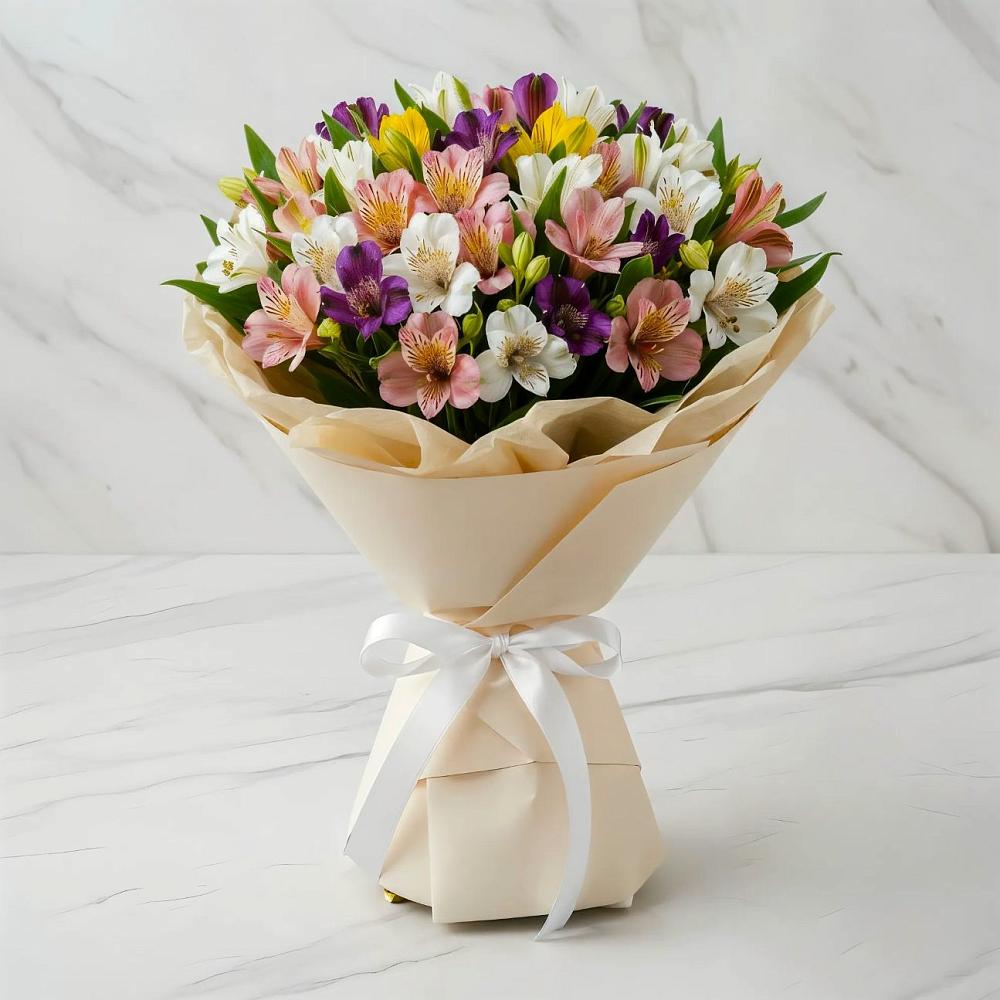 Букет цветов из: Альстромерии в Панахесе