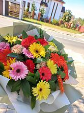 Букет цветов из:  Герберы #REPLACE_PRED# Панахесе