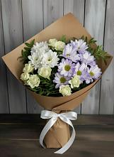 Букет цветов из:  Хризантемы и Розы в Панахесе