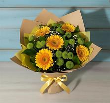 Букет цветов из:  Герберы и Хризантемы в Панахесе