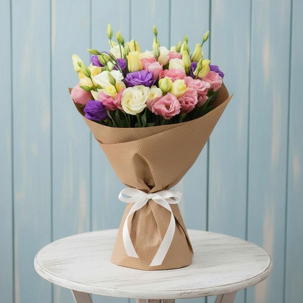 Букет цветов из: Лизиантусы в Панахесе