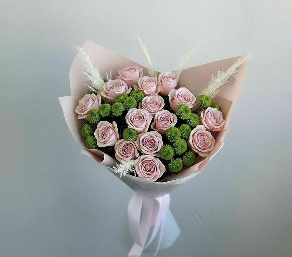 Букет цветов из: Розы и Хризантемы в Панахесе