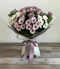 Букет цветов из:  Хризантемы и Розы в Панахесе