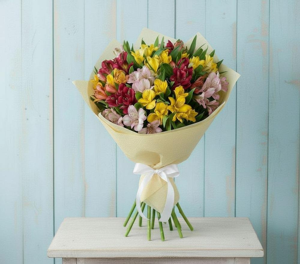 Букет цветов из: Альстромерии в Панахесе