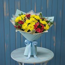 Букет цветов из:  Альстромерии и Хризантемы в Панахесе