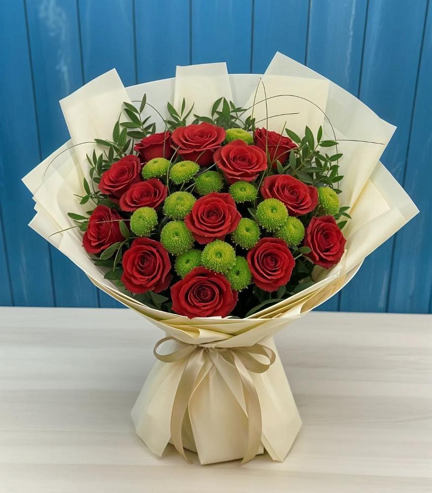 Букет цветов из: Розы и Хризантемы в Панахесе