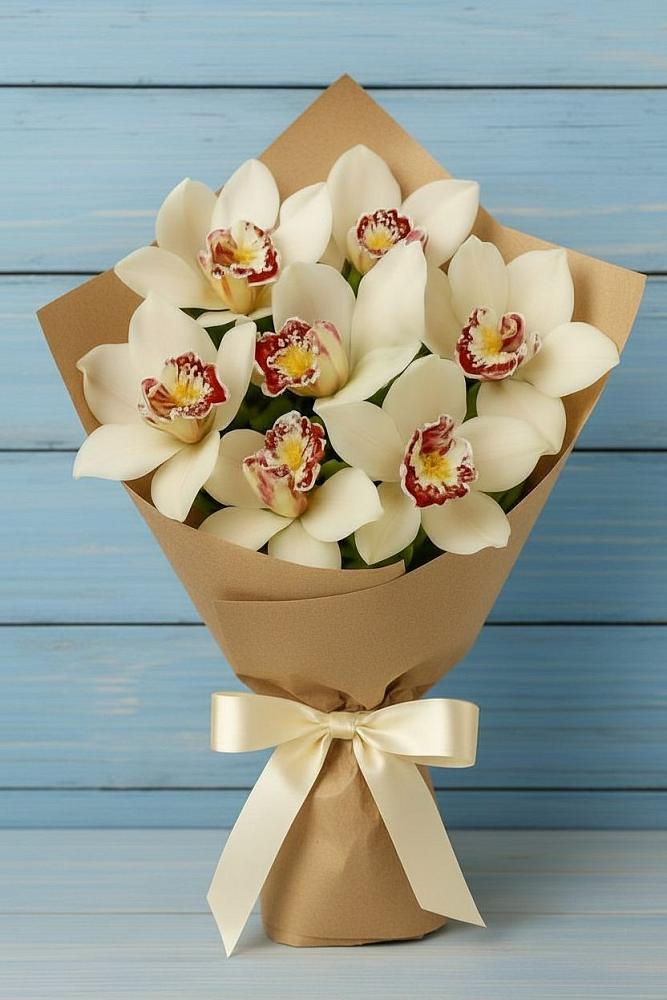 Букет цветов из: Орхидеи и Розы в Панахесе