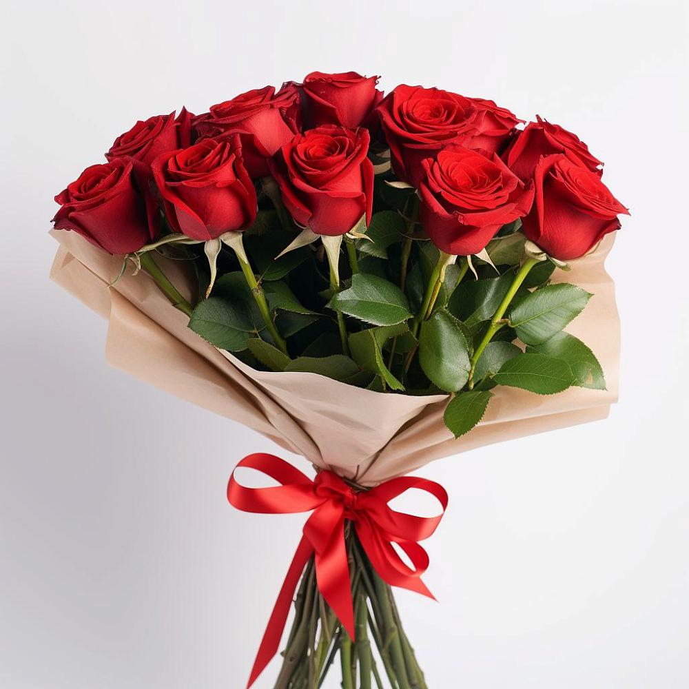 Букет 11 Красных роз Эдлесс Лав в Панахесе