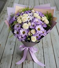 Букет цветов из:  Хризантемы и Розы в Панахесе