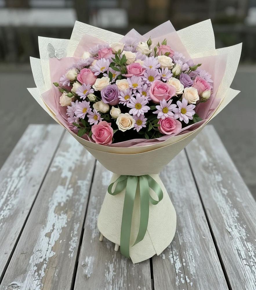 Букет цветов из: Розы и Хризантемы в Панахесе