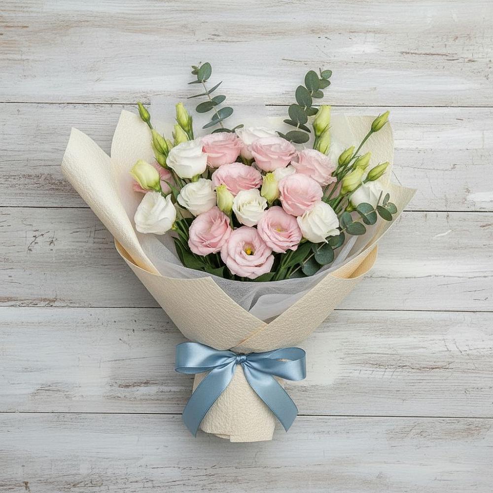 Букет цветов из: Лизиантусы в Панахесе